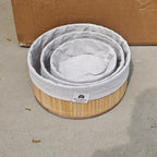 Storage Baskets with Decorative Fabric Insert | Kelmera