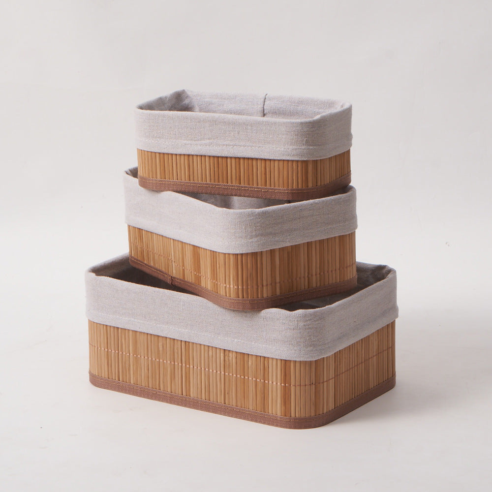 Storage Baskets with Decorative Fabric Insert | Kelmera