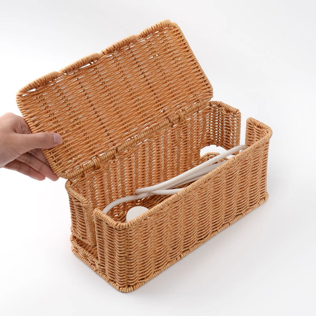 Storage Box made of Woven Rattan | Kelmera