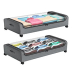 Storage Box with Wheels and Transparent Lid | Kelmera
