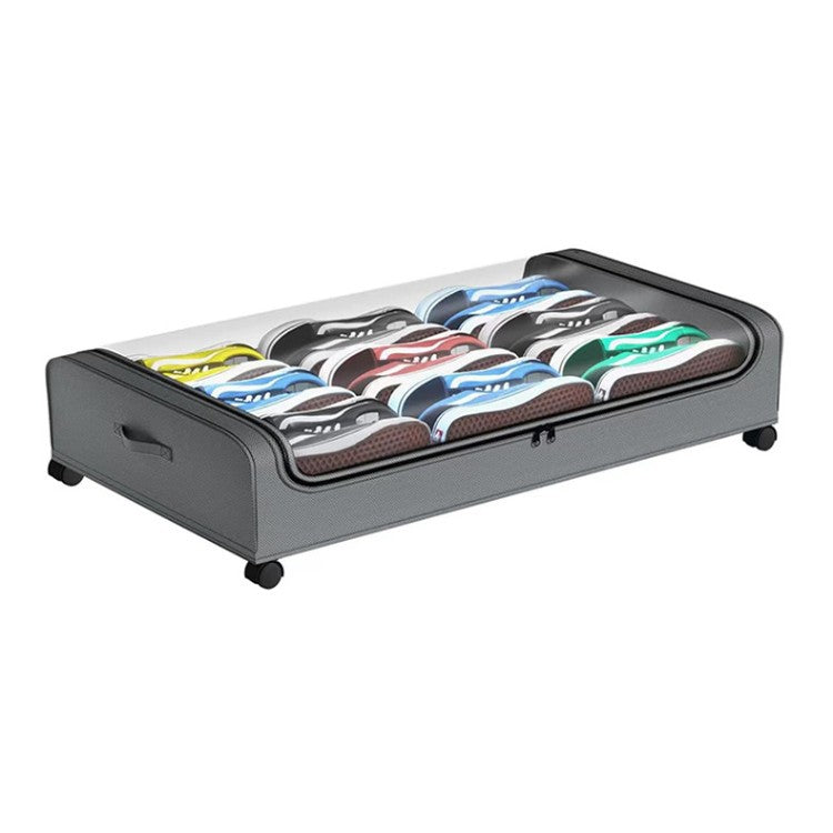 Storage Box with Wheels and Transparent Lid | Kelmera