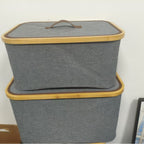 Storage Boxes with Elegant Bamboo Accents | Kelmera