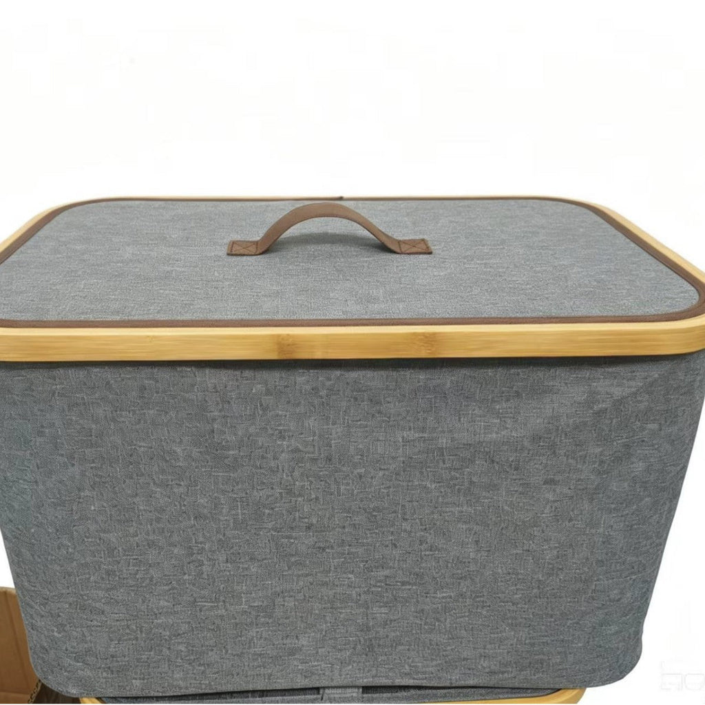 Storage Boxes with Elegant Bamboo Accents | Kelmera