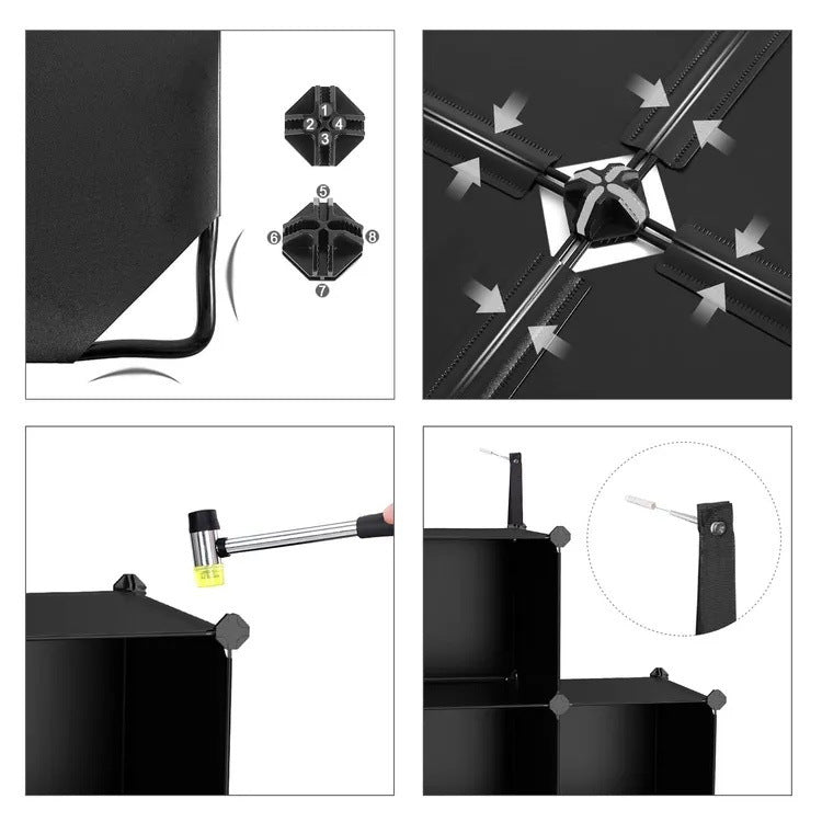 Storage Organizer Black 4 Layers | Kelmera