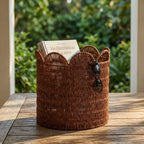 Straw Basket Soft Textile Handwoven | Kelmera