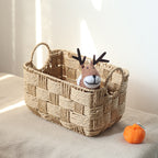 Structured Storage Basket made of Natural Material | Kelmera