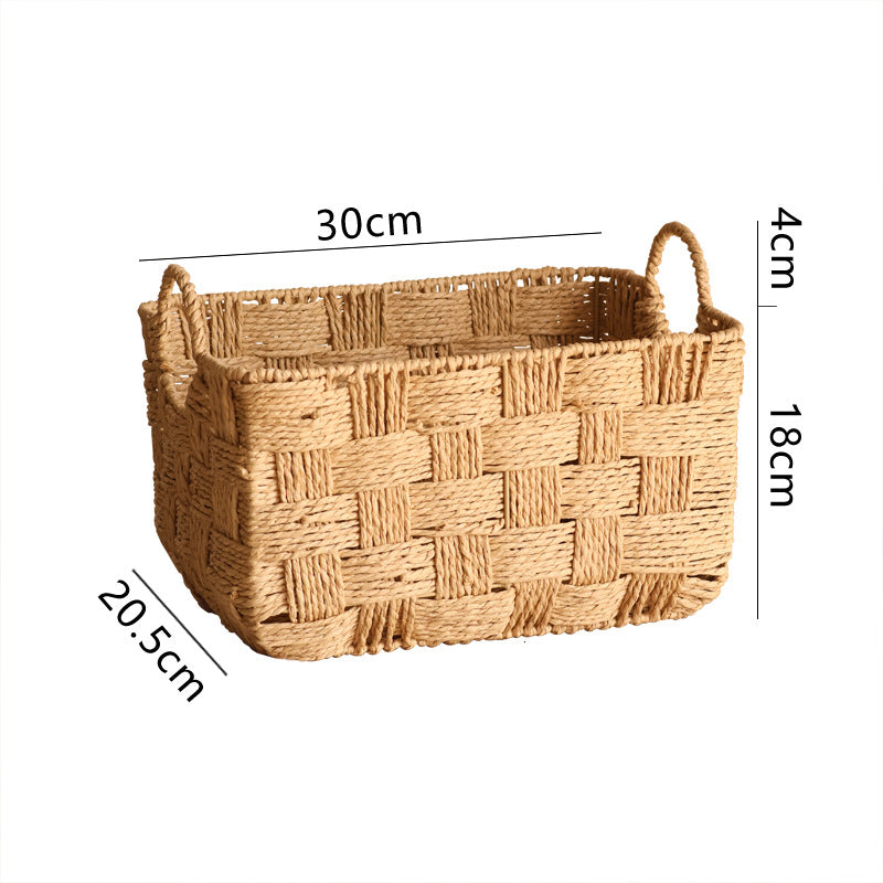 Structured Storage Basket made of Natural Material | Kelmera
