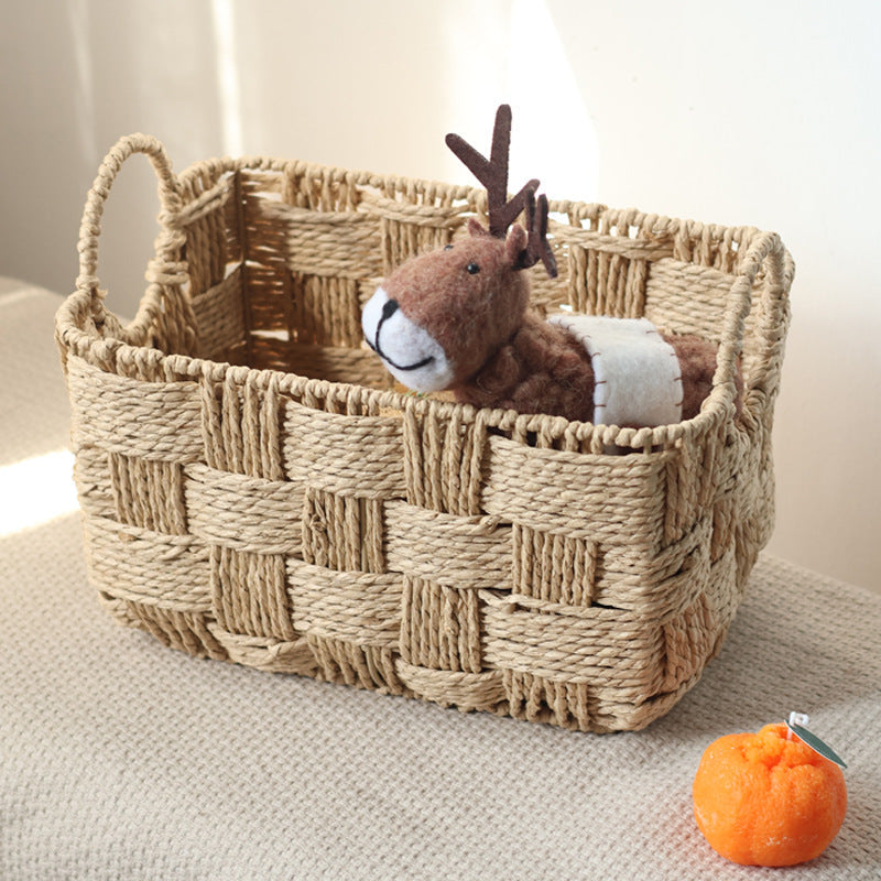 Structured Storage Basket made of Natural Material | Kelmera