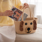 Stylish Carrying Basket with Colorful Handles | Kelmera