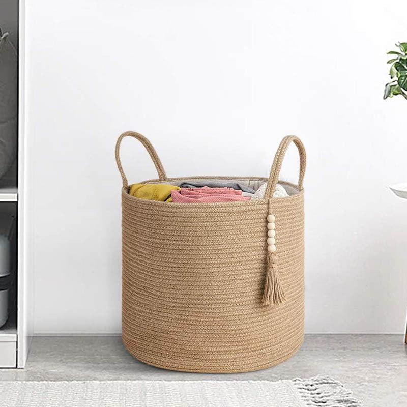 Stylish Carrying Basket with Colorful Handles | Kelmera