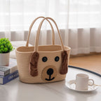 Stylish Carrying Basket with Colorful Handles | Kelmera