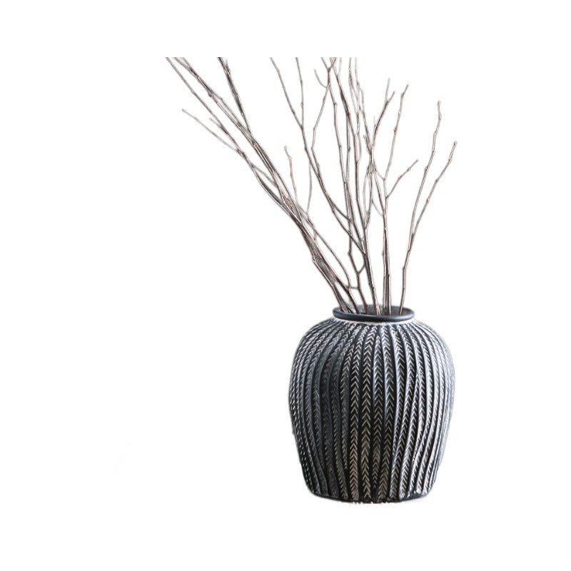 Stylish Ceramic Vase Black | Kelmera