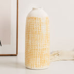 Stylish Ceramic Vase Yellow Blue | Kelmera