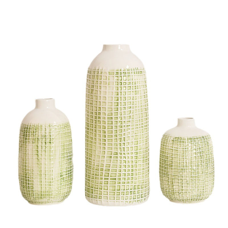 Stylish Ceramic Vase Yellow Blue | Kelmera