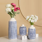 Stylish Ceramic Vase Yellow Blue | Kelmera