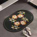 Stylish Floral-Themed Bathroom Mat | Kelmera