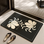 Stylish Floral-Themed Bathroom Mat | Kelmera
