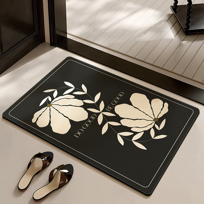 Stylish Floral-Themed Bathroom Mat | Kelmera