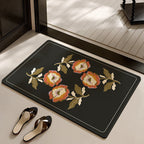 Stylish Floral-Themed Bathroom Mat | Kelmera