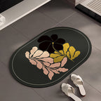 Stylish Floral-Themed Bathroom Mat | Kelmera