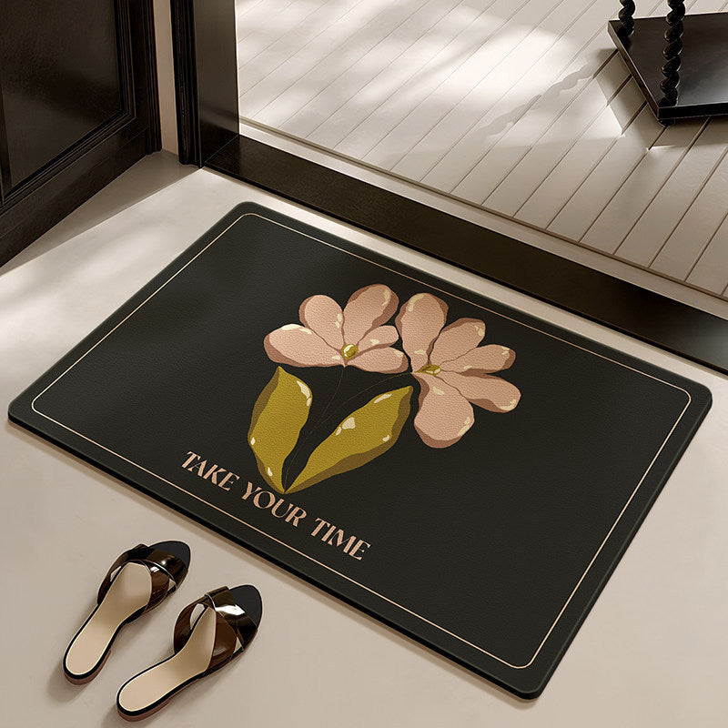 Stylish Floral-Themed Bathroom Mat | Kelmera