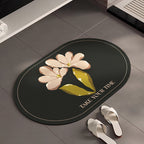 Stylish Floral-Themed Bathroom Mat | Kelmera