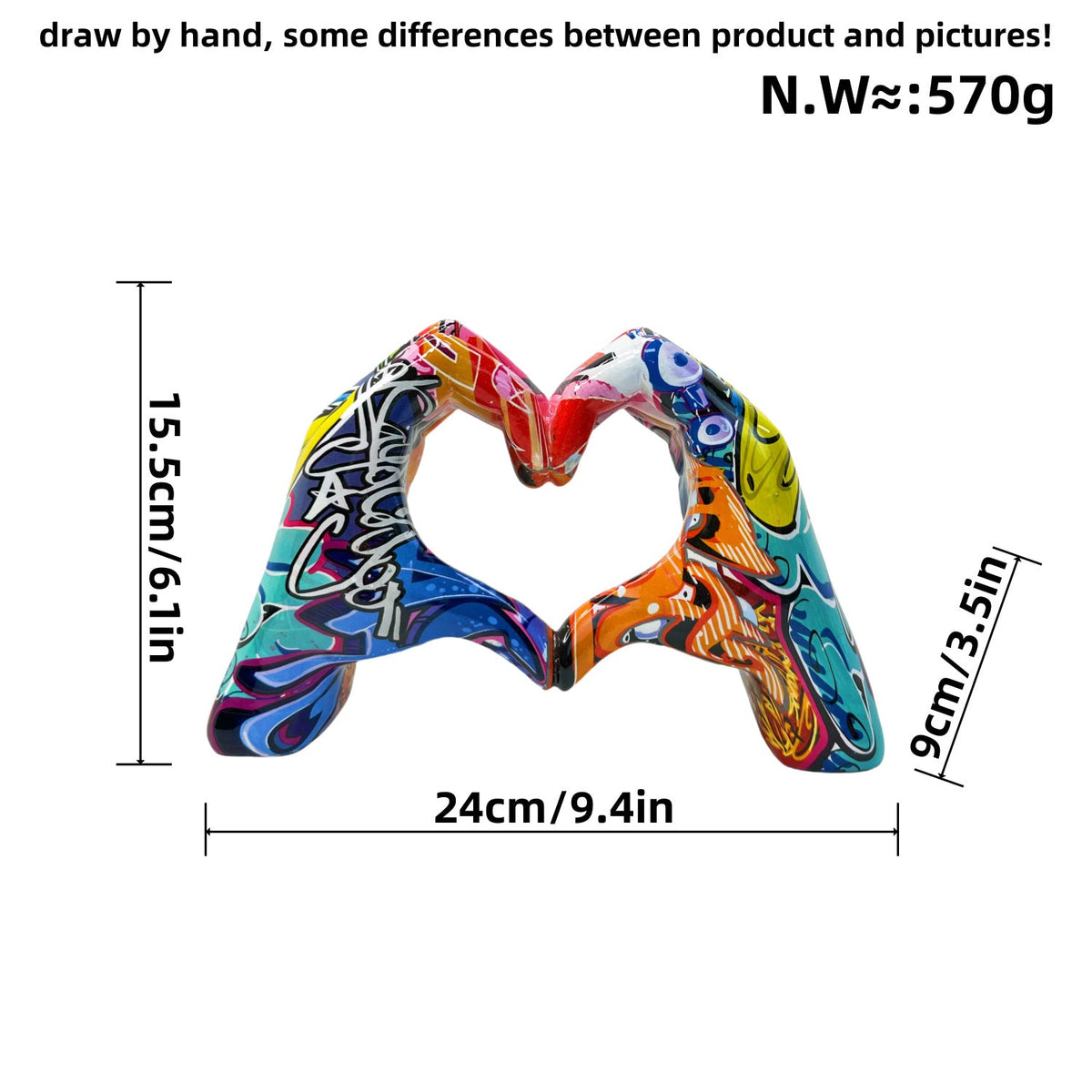 Stylish Hand Sculptures with Colorful Design | Kelmera