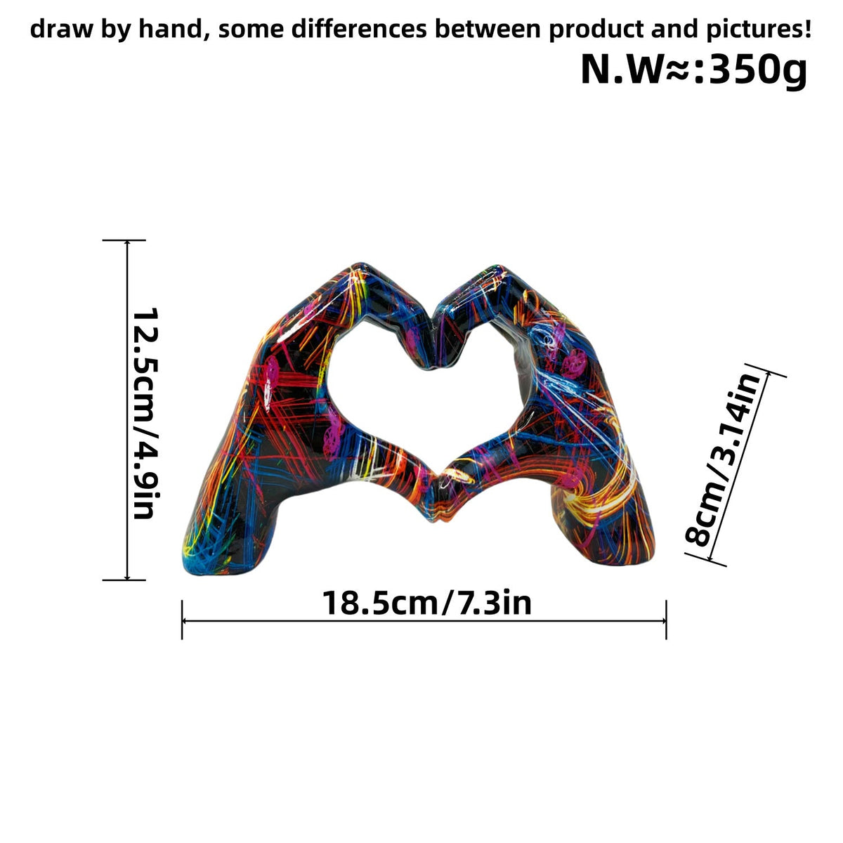 Stylish Hand Sculptures with Colorful Design | Kelmera
