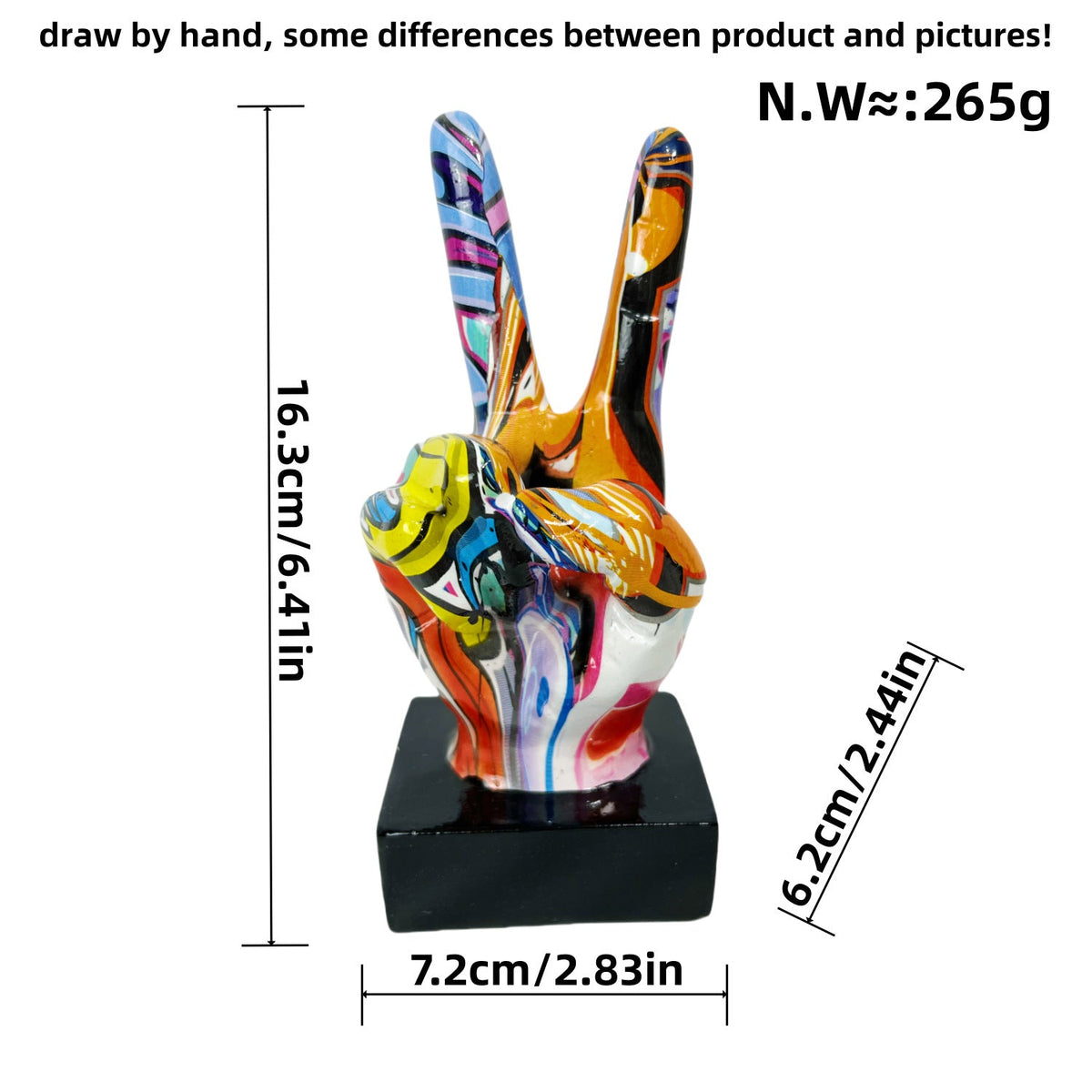 Stylish Hand Sculptures with Colorful Design | Kelmera