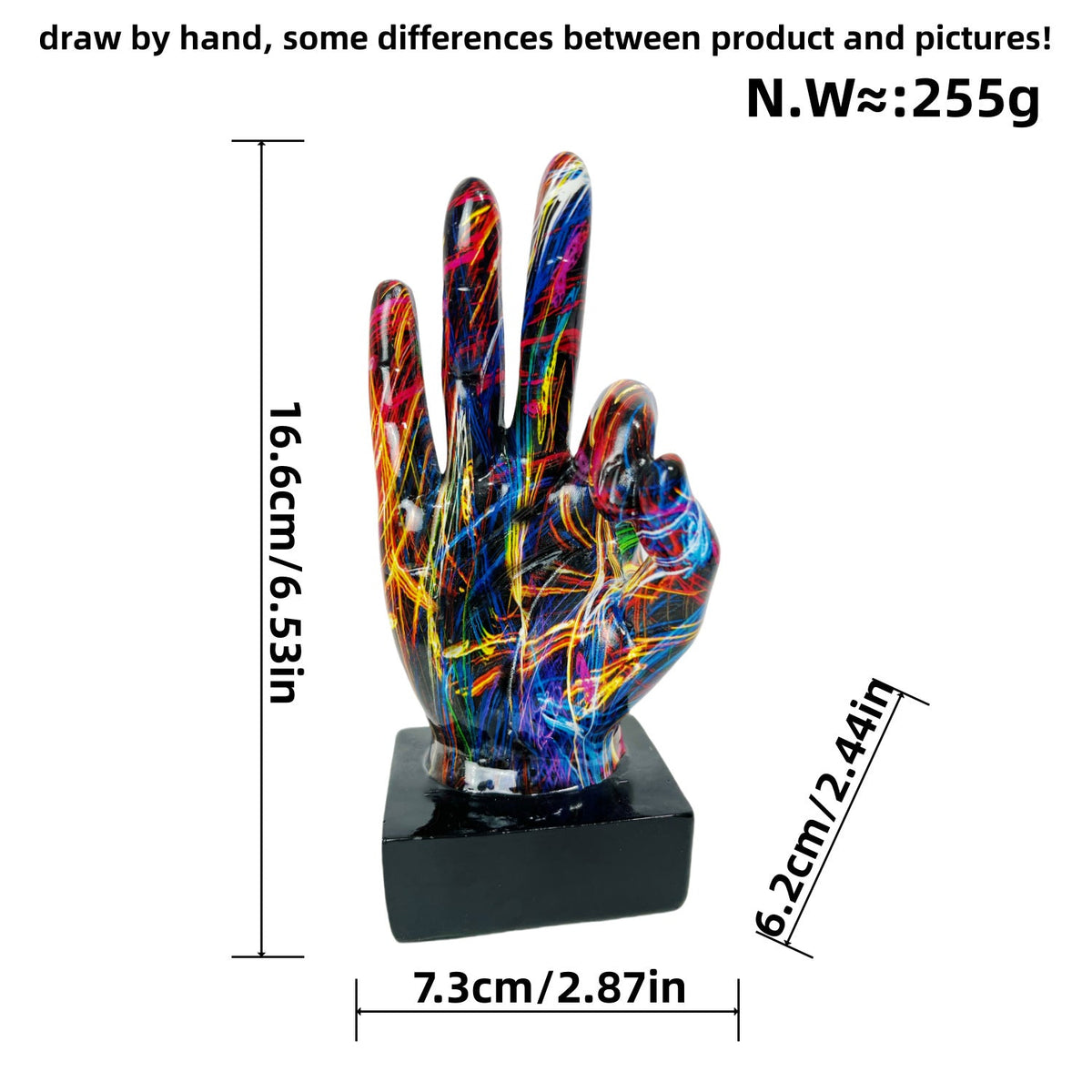 Stylish Hand Sculptures with Colorful Design | Kelmera