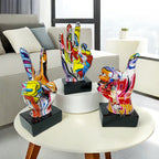Stylish Hand Sculptures with Colorful Design | Kelmera