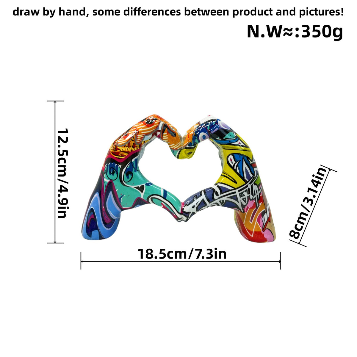 Stylish Hand Sculptures with Colorful Design | Kelmera