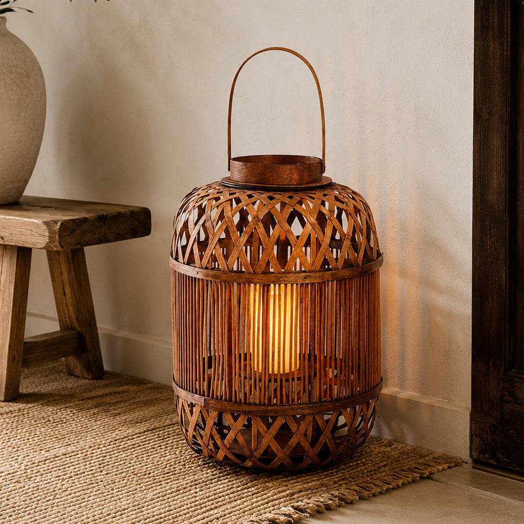 Stylish Handcrafted Rattan Lantern | Kelmera