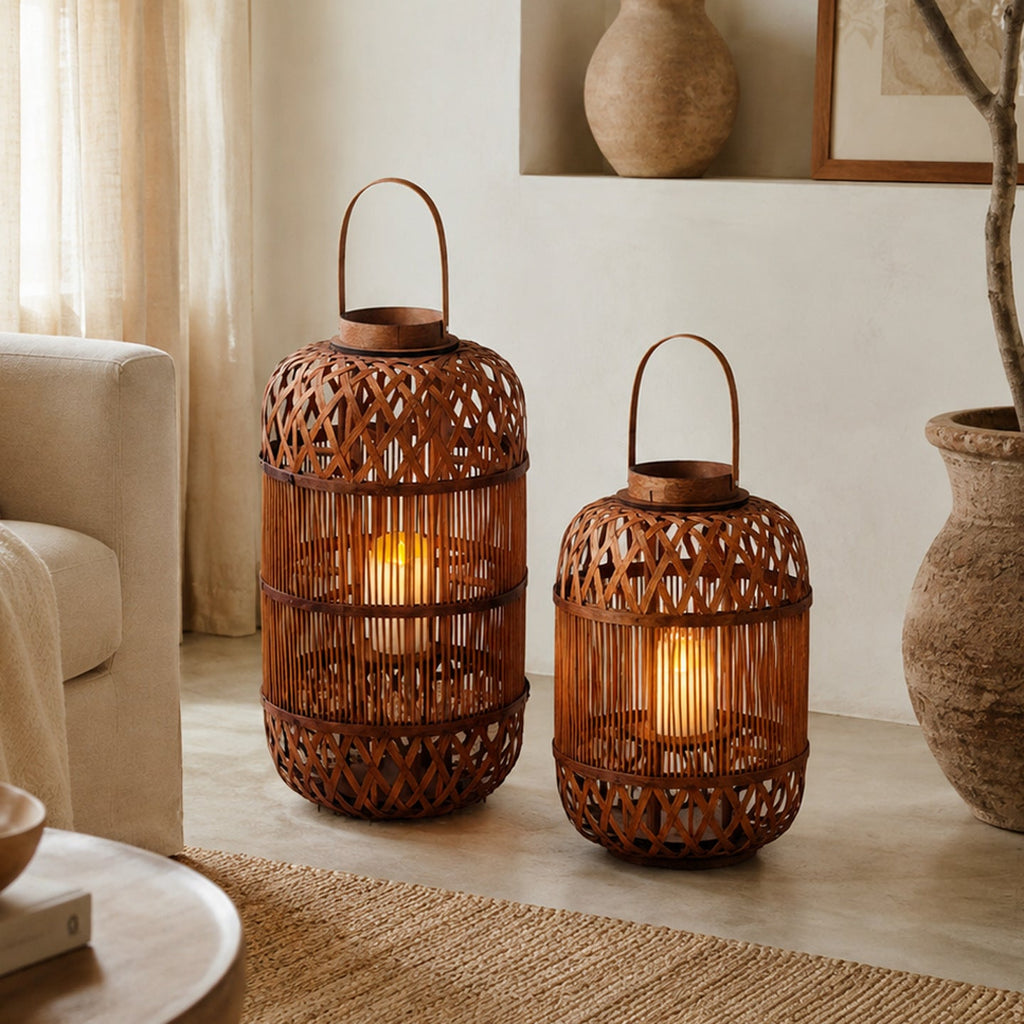 Stylish Handcrafted Rattan Lantern | Kelmera
