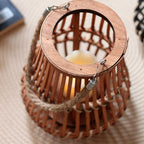 Stylish Lantern with Hemp Handle | Kelmera