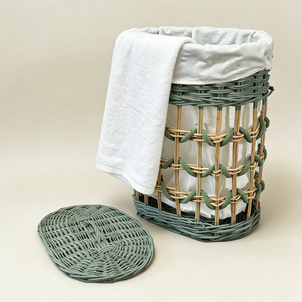 Stylish Laundry Basket with Removable Inner Lining | Kelmera