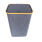 Stylish Laundry Basket with Wooden Lid | Kelmera