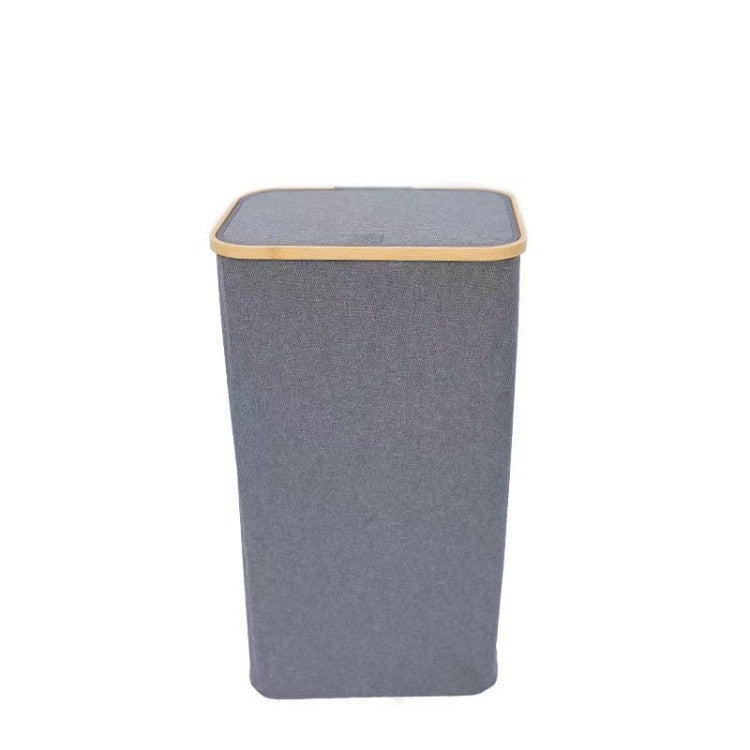 Stylish Laundry Basket with Wooden Lid | Kelmera
