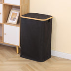 Stylish Laundry Basket with Wooden Lid | Kelmera