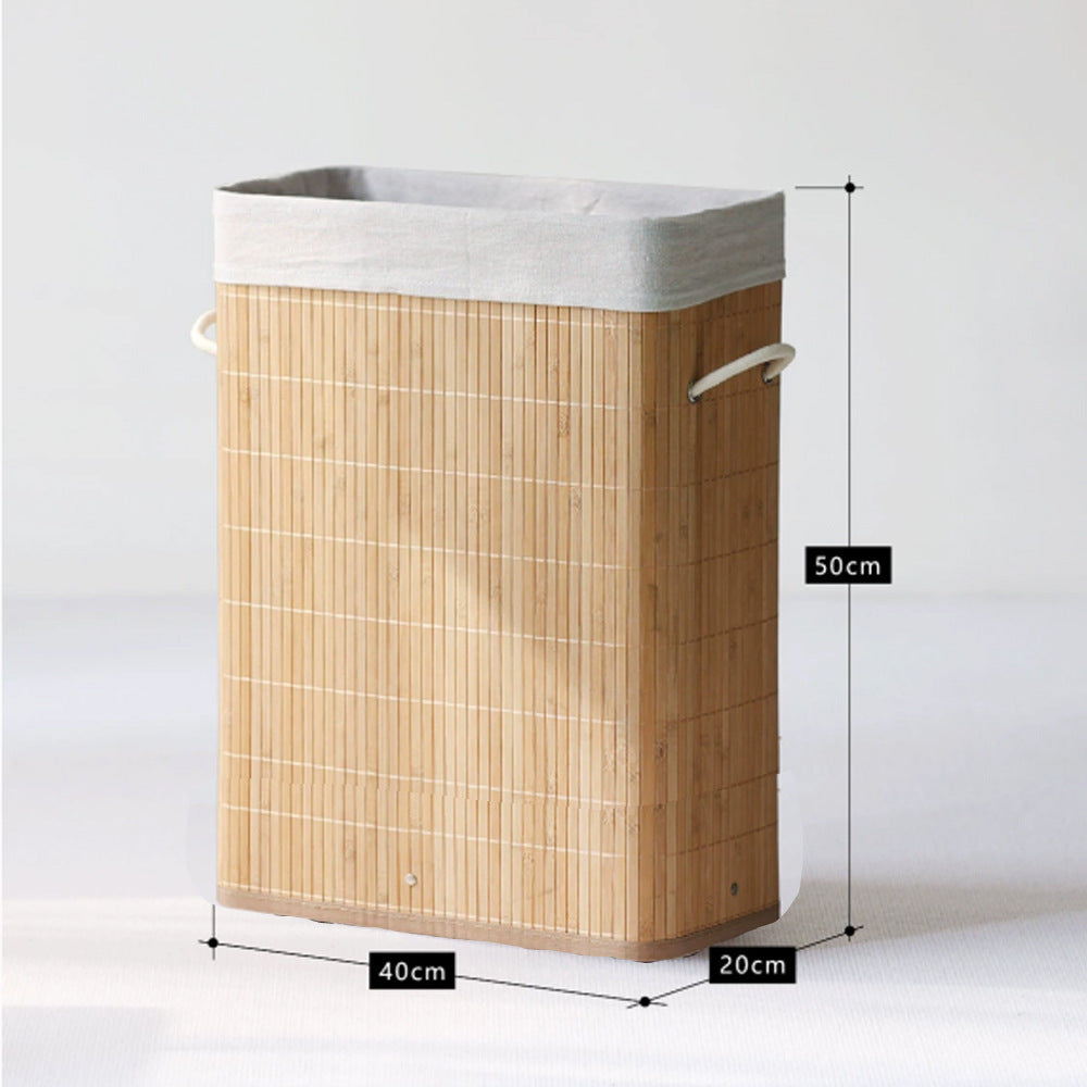 Stylish Laundry Container with Practical Lid and Carrying Handles | Kelmera