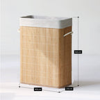 Stylish Laundry Container with Practical Lid and Carrying Handles | Kelmera