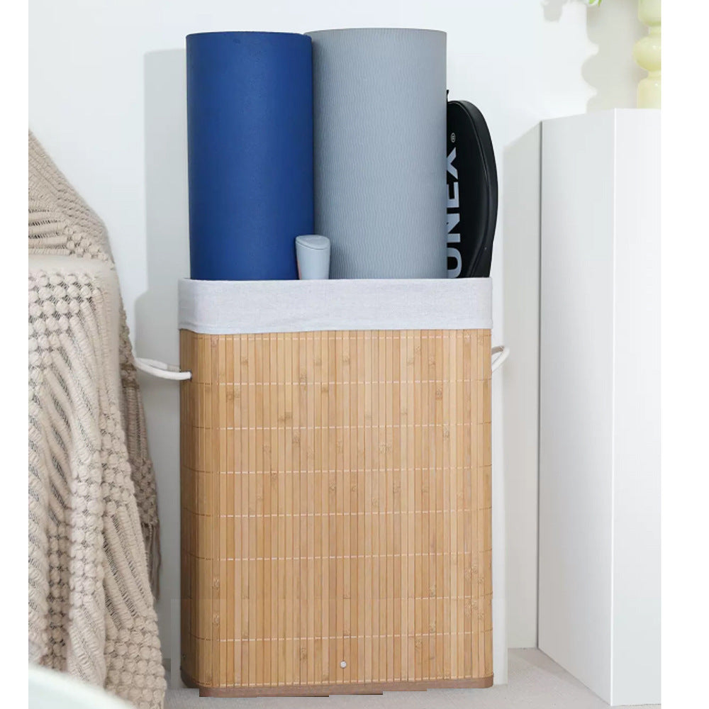 Stylish Laundry Container with Practical Lid and Carrying Handles | Kelmera