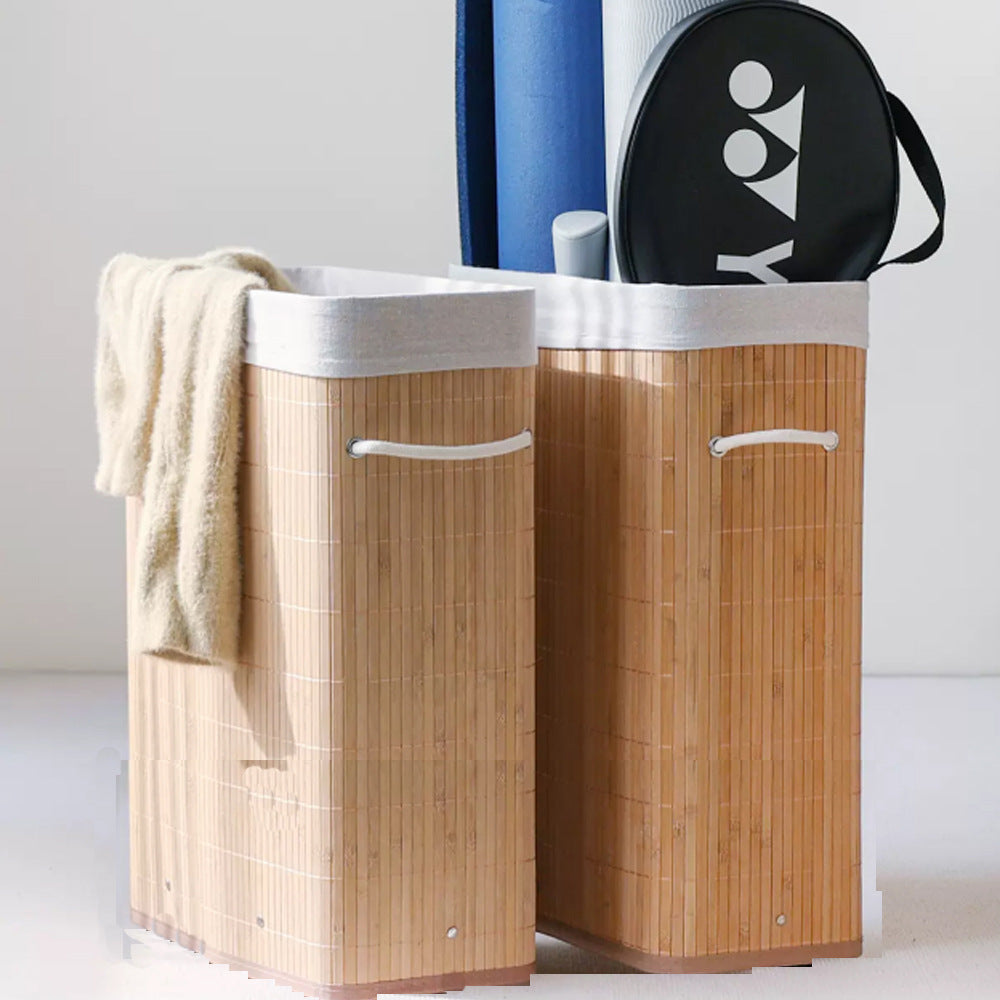 Stylish Laundry Container with Practical Lid and Carrying Handles | Kelmera