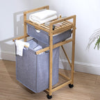 Stylish Laundry Storage Tower with Wheels | Kelmera