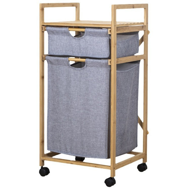 Stylish Laundry Storage Tower with Wheels | Kelmera