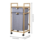 Stylish Laundry Storage Tower with Wheels | Kelmera