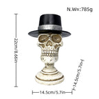 Stylish Skeleton Figure with Top Hat and Black Rose | Kelmera