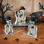 Stylish Skeleton Figure with Top Hat and Black Rose | Kelmera