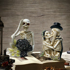 Stylish Skeleton Figure with Top Hat and Black Rose | Kelmera