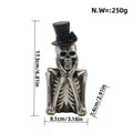 Stylish Skeleton Figure with Top Hat and Black Rose | Kelmera